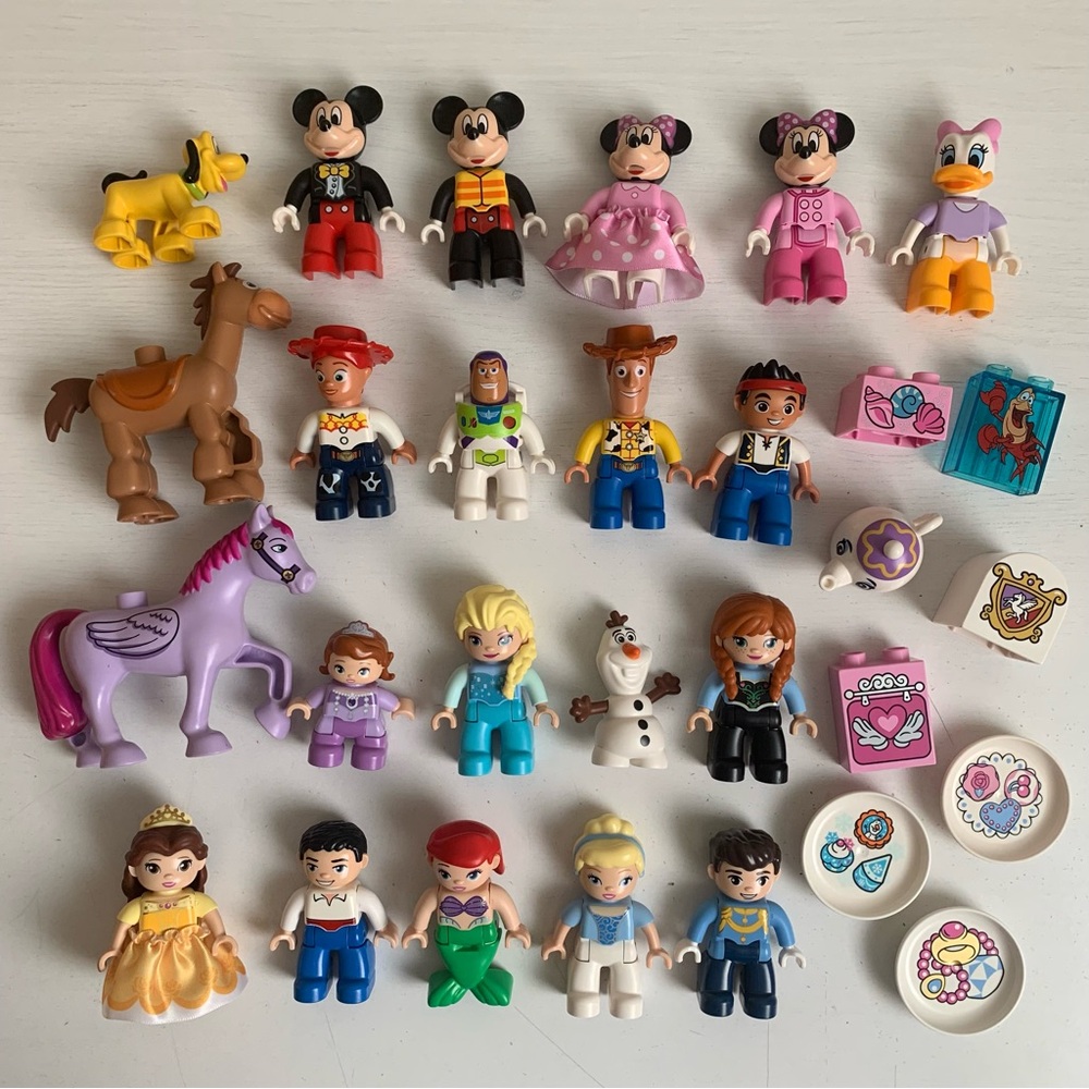 Lego DUPLO Disney Characters & Accessories 29 pc Lot Mickey Toy Story Princess